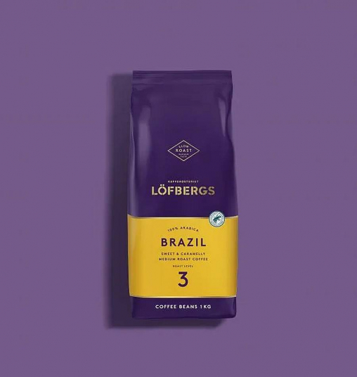Кофе в зернах Lofbergs Brazil 1000 г