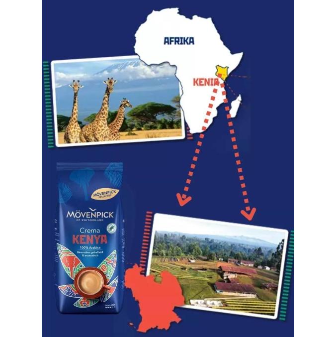 Кофе в зернах Movenpick Crema Kenya 1000 г