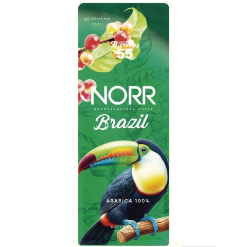 Кофе в зернах NORR 55 BRAZIL с попугаем 1000 г