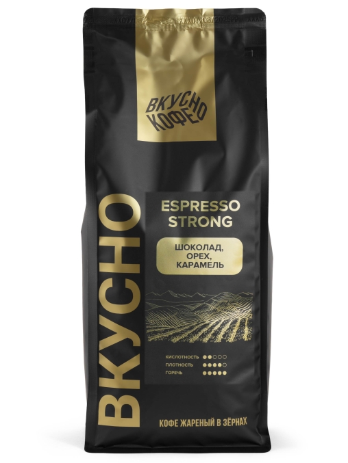 ВКУСНО КОФЕ в зернах Espresso Strong 1000 г