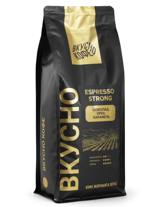 ВКУСНО КОФЕ в зернах Espresso Strong 1000 г
