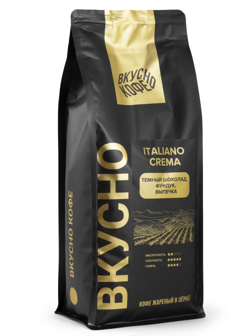 ВКУСНО КОФЕ в зернах Italiano Crema 1000 г