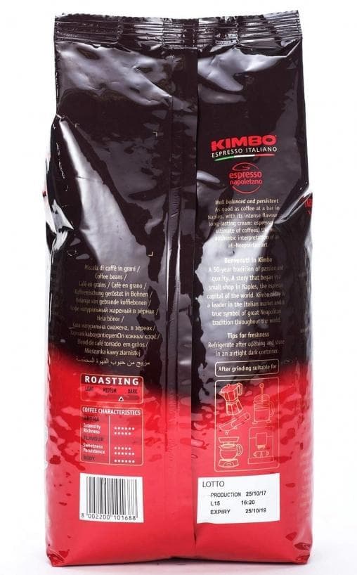 Кофе в зернах KIMBO Espresso Napoletano 1000 г