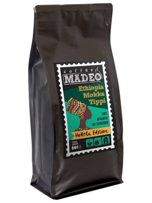 Кофе в зернах Madeo Ethiopia Mokka Tippi 1000 г