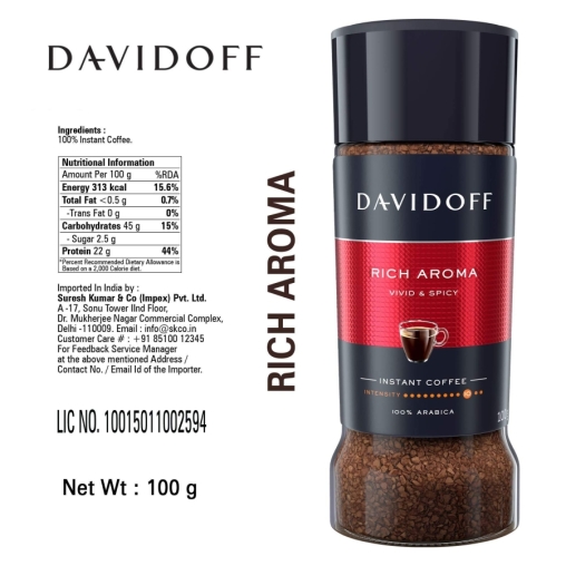Кофе растворимый Davidoff Rich Aroma стекло 100 г