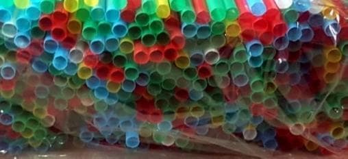 Пластик. трубочки цветные прямые MILK 240мм d=8мм