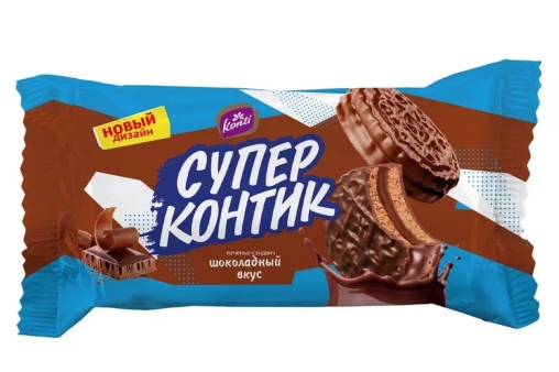 Супер Контик Печенье-сэндвич Шоколадный вкус 100 г