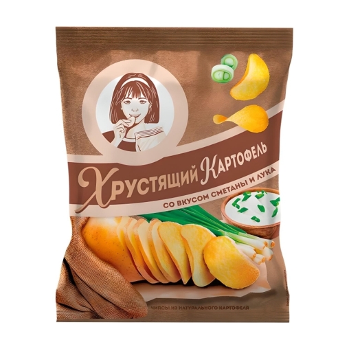 Чипсы Хрустящий картофель Сметана и лук 40 г