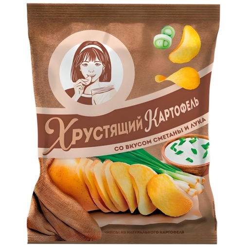 Чипсы Хрустящий картофель Сметана и лук 40 г