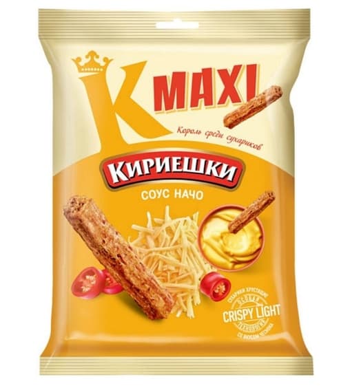 Сухарики ржаные Кириешки Maxi Начо 60 г