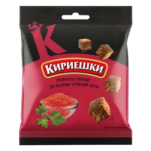 Сухарики ржаные Кириешки Красная икра 40 г