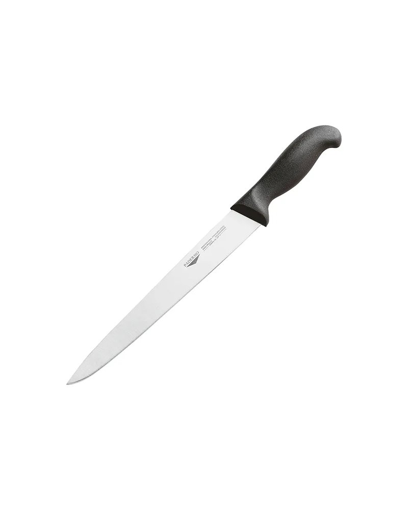 Нож для нарезки мяса сталь нерж.,пластик ,L=38/25,B=3см черный,металлич.