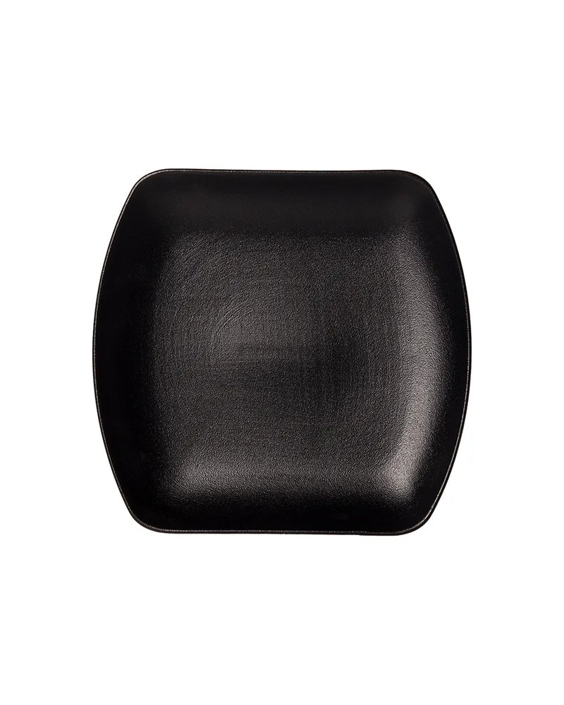 Тарелка «Клаб» квадратная фарфор ,H=29,L=208,B=200мм черный