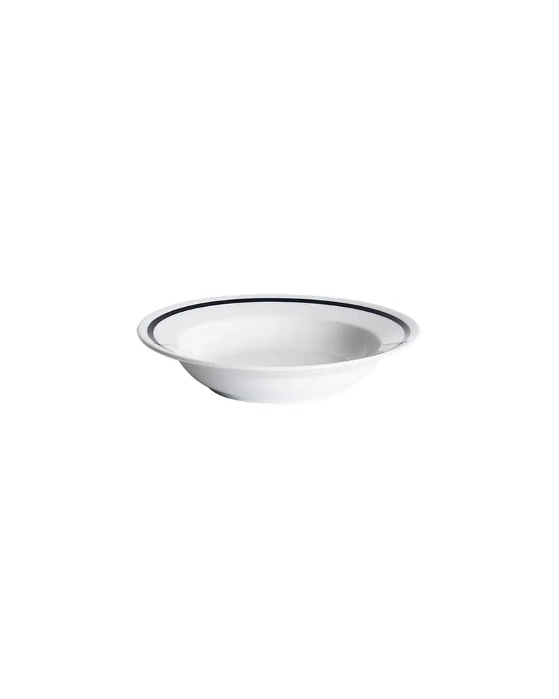 Тарелка для пасты «Эр-гоу!» керамика 1л D=215,H=40мм белый,синий