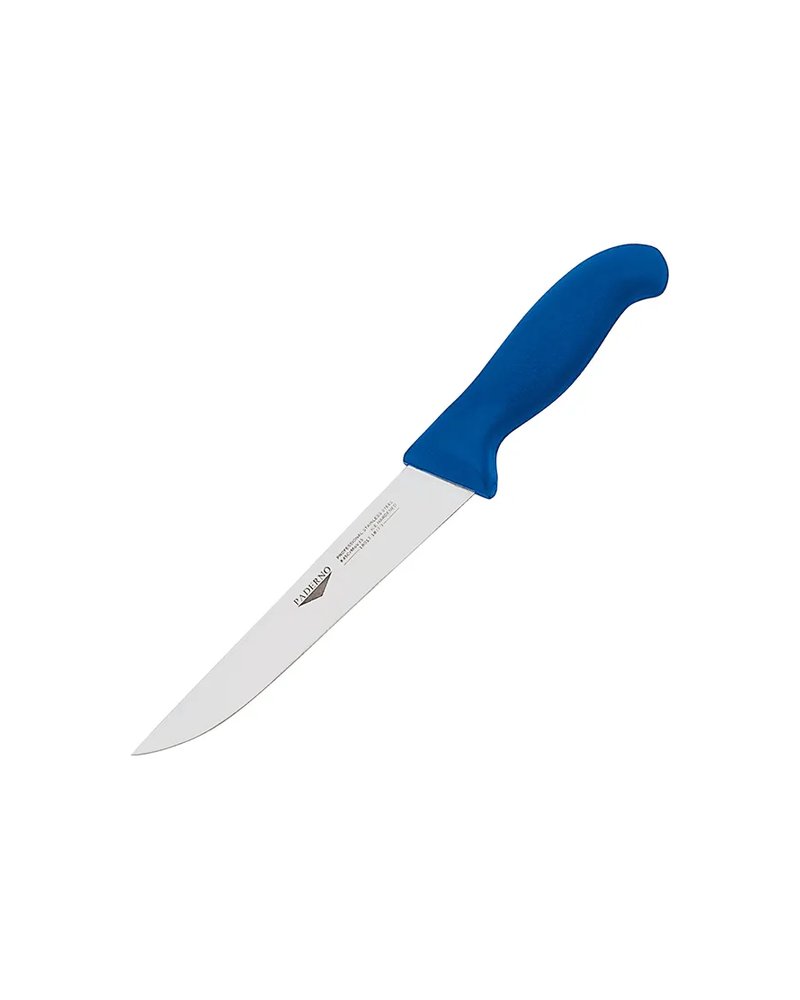 Нож для обвалки мяса сталь ,L=29/16,B=3см синий,металлич.