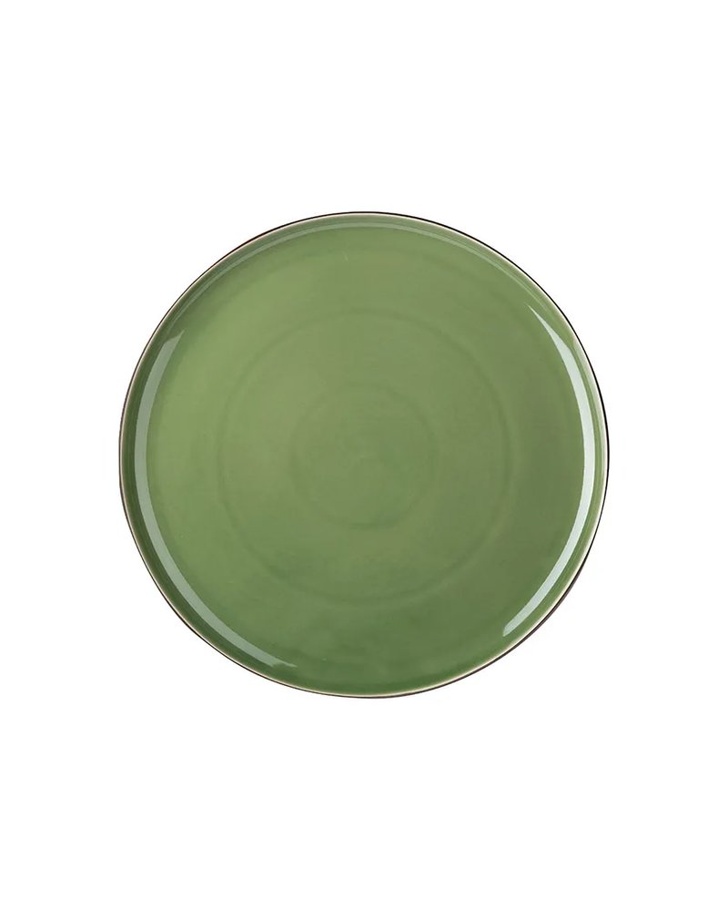 Тарелка «Сейдж» фарфор D=33см зелен.,бронз.