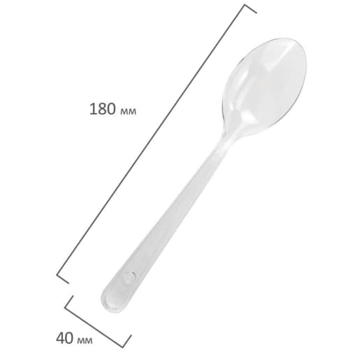 Ложка столовая прозрачная Кристалл 180 мм PS
