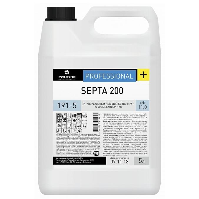 Универсальное моющее средство Pro-Brite Professional SEPTA 200 канистра 5 л