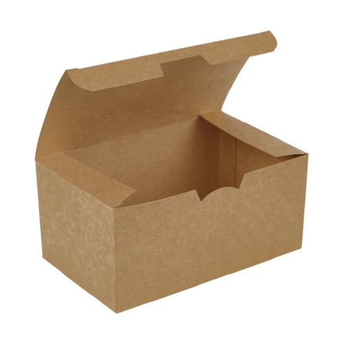 Контейнер для наггетсов DoECO Fast Food Box L Крафт 150×91×70 мм