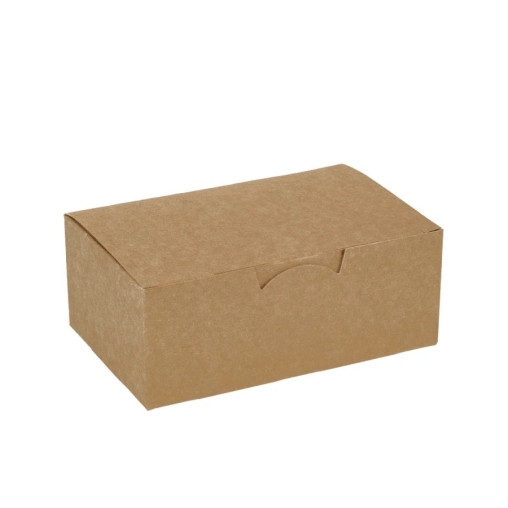 Контейнер для наггетсов DoECO Fast Food Box Крафт S 115×74×45 мм