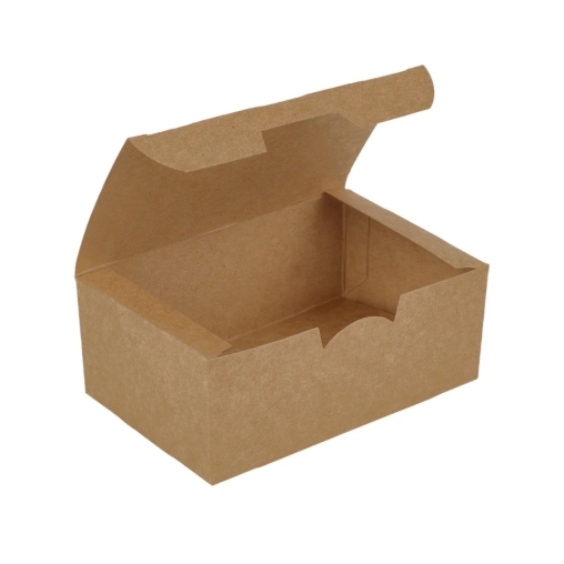 Контейнер для наггетсов DoECO Fast Food Box Крафт S 115×74×45 мм