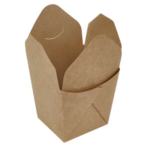 Упаковка картонная для лапши DoECO NOODLES 700 Крафт 88×78×109 мм