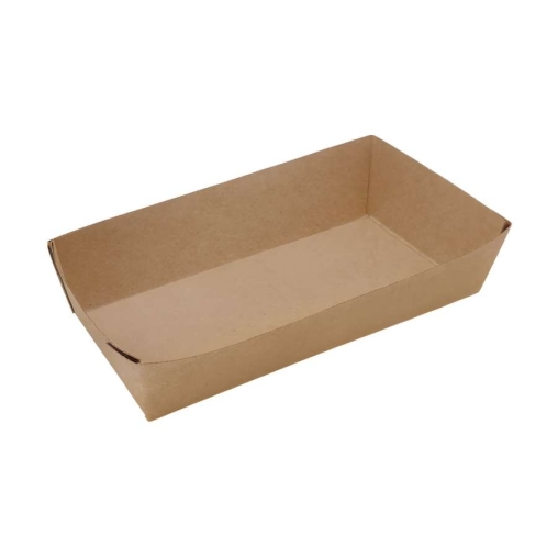Лоток для фаст-фуда DoECO TRAY 800 Крафт 220×115×42 мм