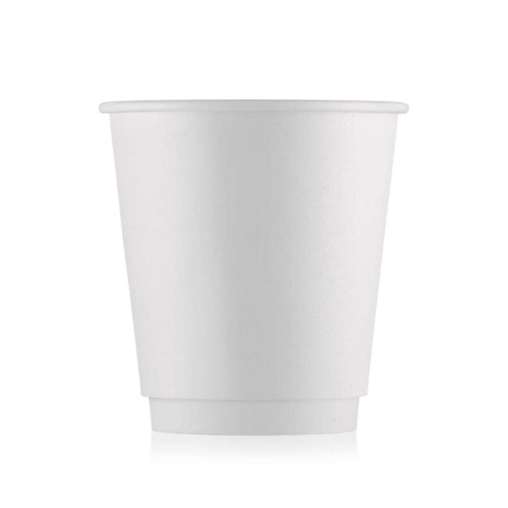 Бумажный 2-слойный стакан ECO CUPS Белый d=80 250 мл