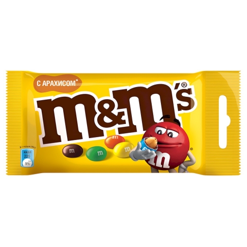 Драже M&Ms с Арахисом в шоколадной глазури 45 г