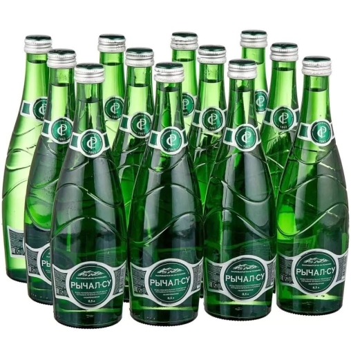 Вода РЫЧАЛ СУ минеральная лечебно-столовая газированная 500 мл стекло