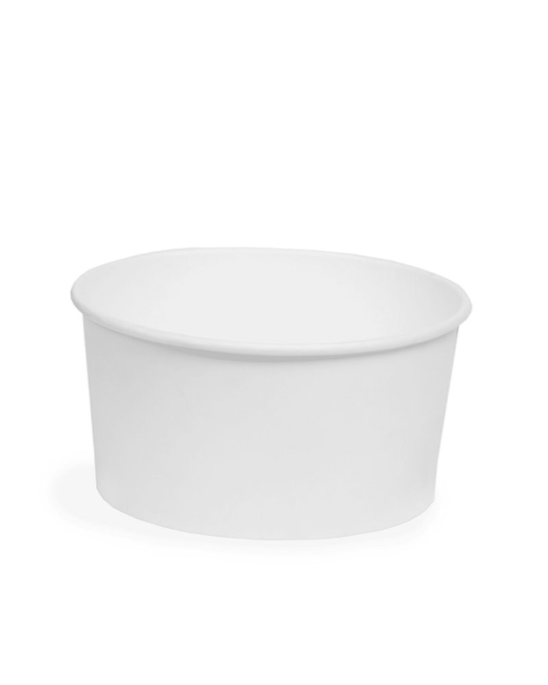 Контейнер бумажный круглый без крыш. 1000мл D=150мм Выс:76мм Round Bowl цвет Белый OSQ (х270)