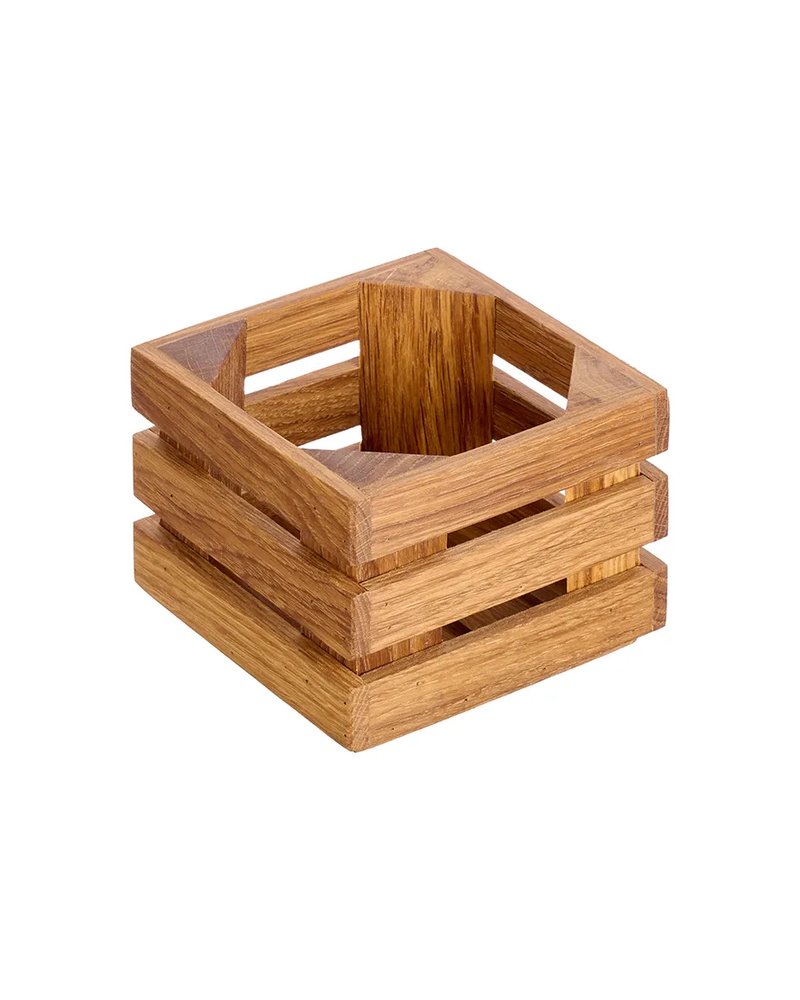 Ящик декоративный дуб ,H=80,L=105,B=105мм деревян.