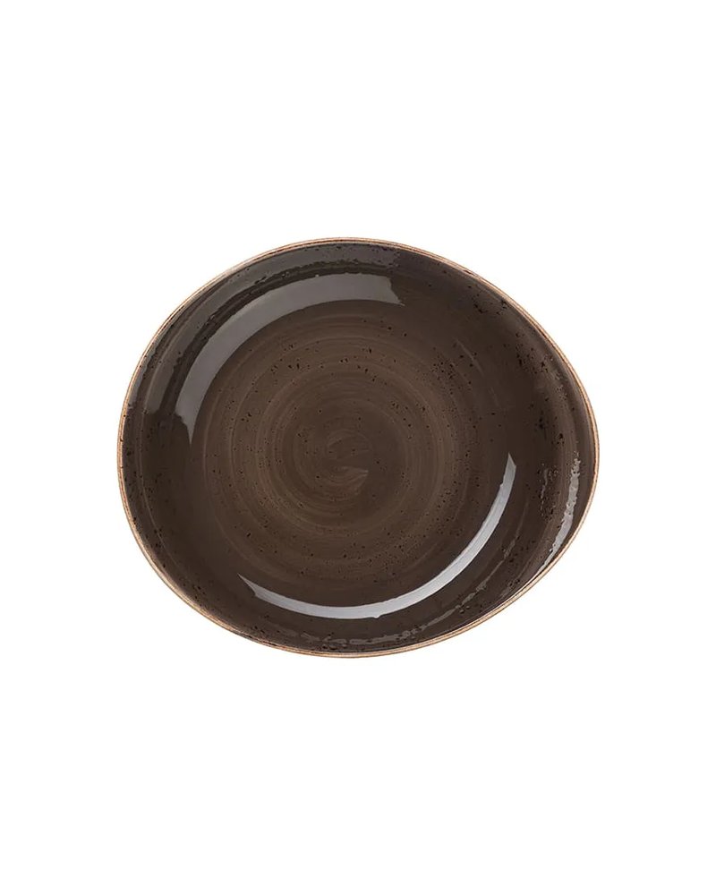 Салатник «Крафт Грэй» фарфор 0,67л ,H=55,L=280,B=243мм серый