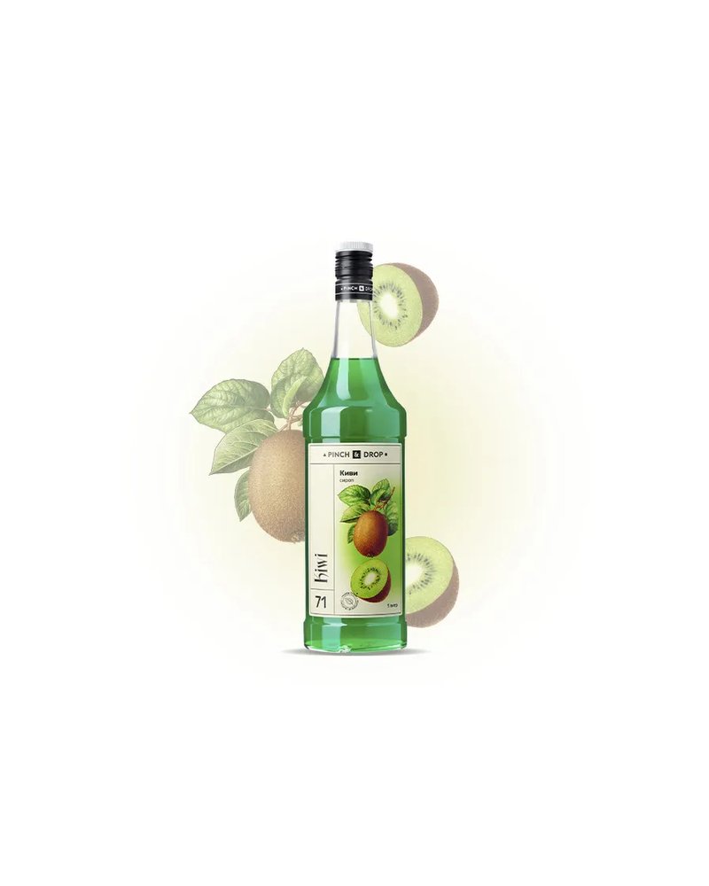 Сироп «Киви» Pinch&Drop стекло 1л D=85,H=330мм зелен.
