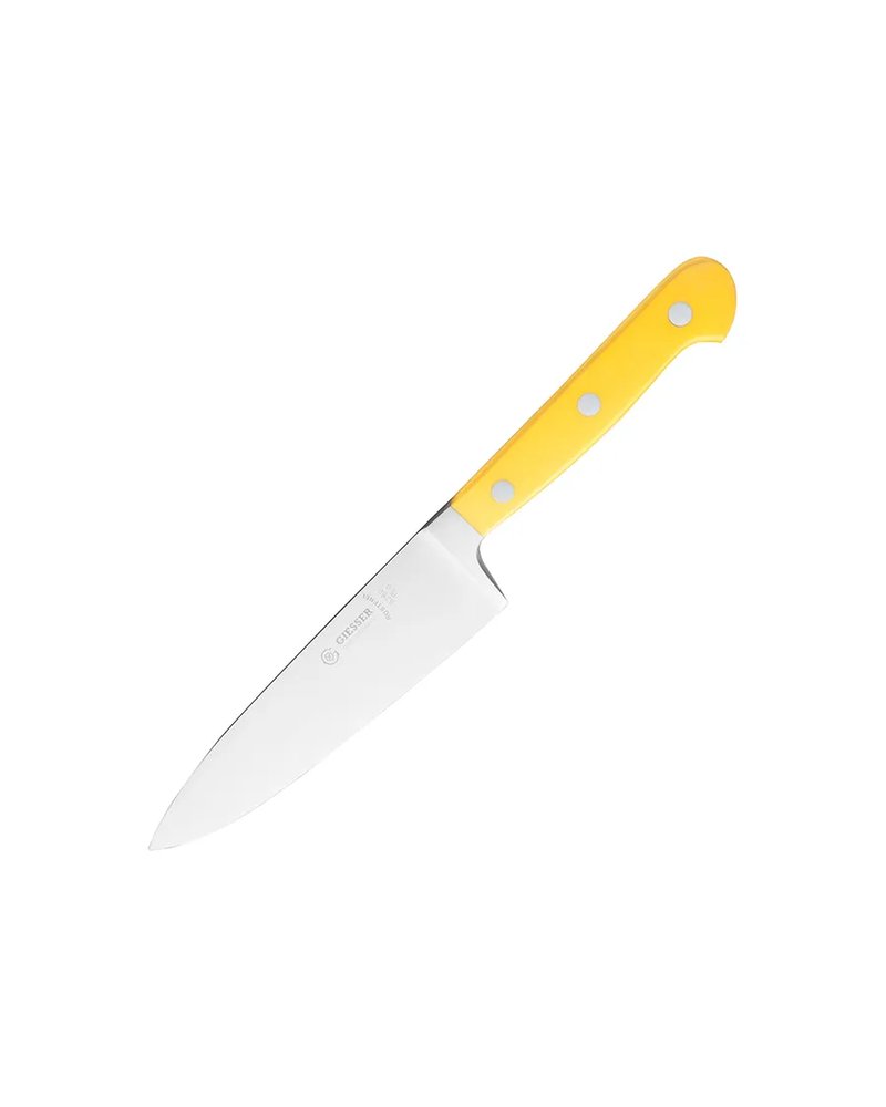 Нож поварской сталь нерж.,пластик ,L=275/150,B=35мм желт.,металлич.