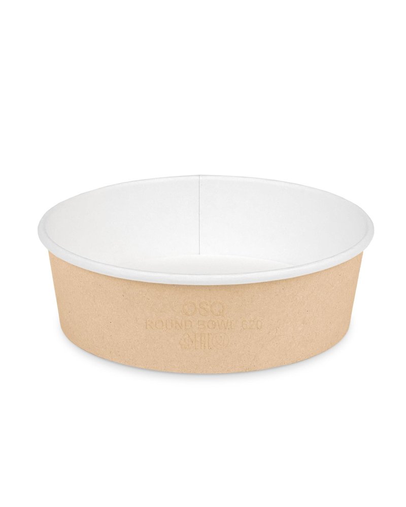 Круглый контейнер 620мл 150мм Выс.: 46мм Round Bowl цвет Крафт OSQ (х270)