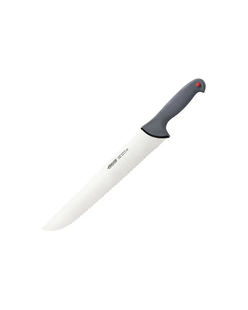 Нож для мяса «Колор проф» сталь нерж.,полипроп. ,L=49/35см серый