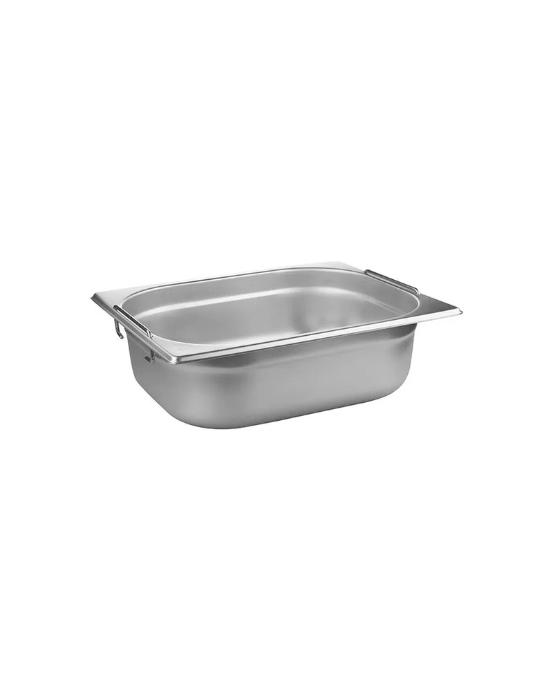 Гастроемкость GN 1/2 с ручками сталь нерж. 5,7л ,H=10,L=32,5,B=26,5см металлич.