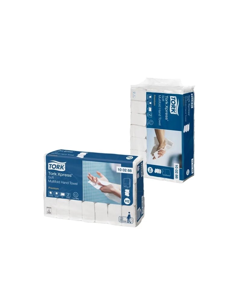 Tork Xpress Листовые полотенца Multifod мягкие, 2 сл, 4 панели, М слож., 21,2х34см, 110л/п Н2 (21)