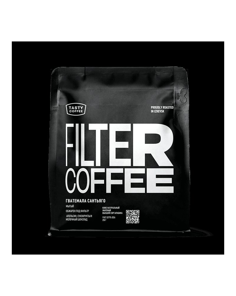 Кофе в зернах Tasty Coffee Гватемала Сантьяго 250 г