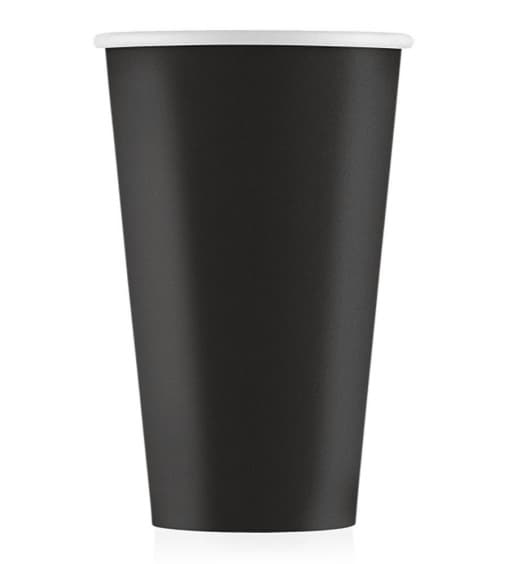 Бумажный стакан ECO CUPS Черный d=90 500мл