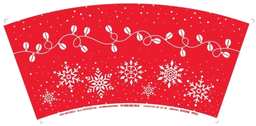 Бумажный стакан EcoCups Кофейная гирлянда d=80 250 мл