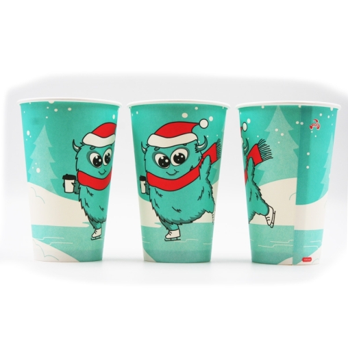Бумажный стакан Пак Новогодний d=90 450 мл