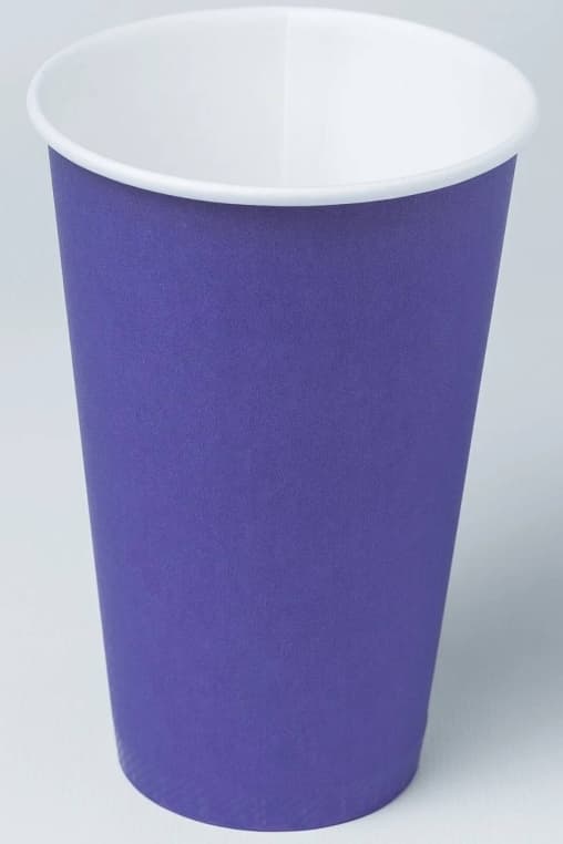 Бумажный стакан Ecopak Фиолетовый d=90 450 мл
