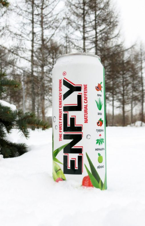 Энергетический напиток Enfly Natural белый 450 мл