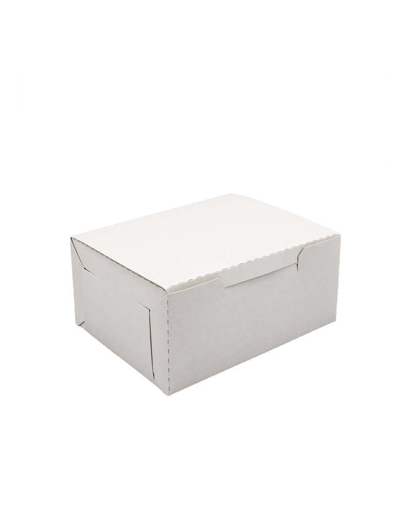 Коробка картонная для кондитерских изделий 135х110х60мм цвет Белый Packton (х1/200)