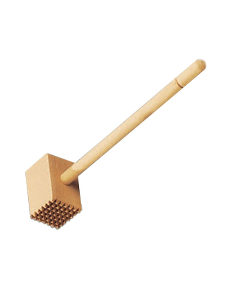 Молоток для отбивания мяса дерево ,H=75,L=310,B=75мм бежев.