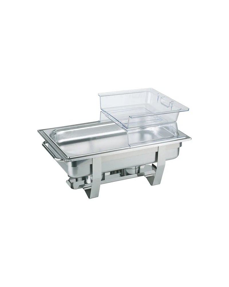 Крышка для гастроемкости GN 1/1 складная поликарбонат ,H=60,L=530,B=325мм прозр.