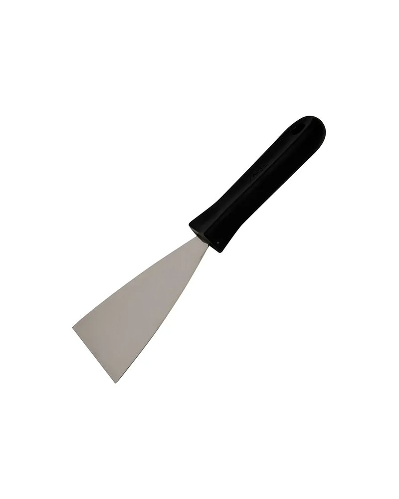 Лопатка кухонная треугольная пластик,сталь нерж. ,L=25,5/12,5,B=10см металлич.,черный