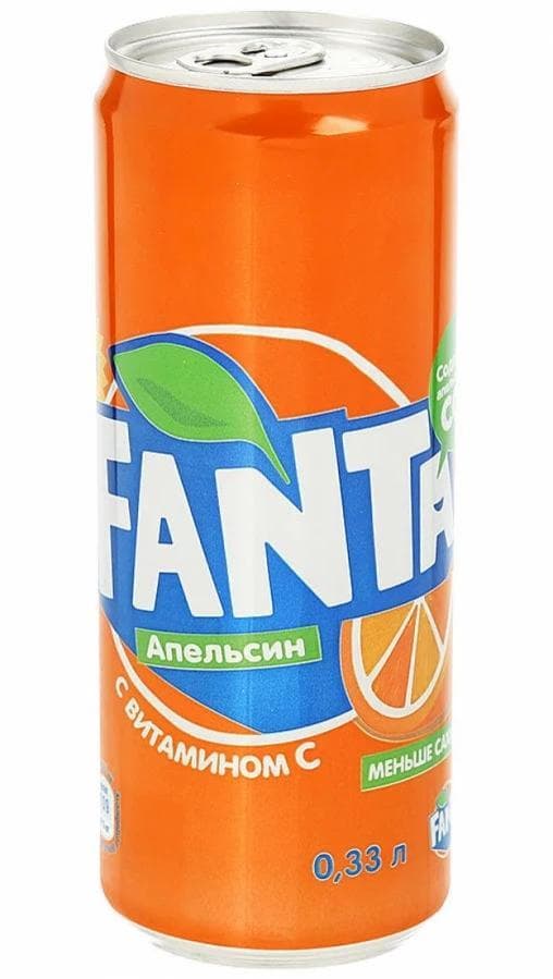 Газированный напиток Fanta 330 мл ж/б